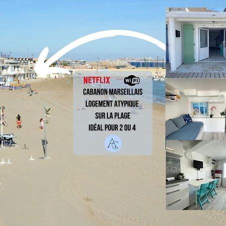 Appartement Le Vrai Cabanon de la Plage Clim-Wifi-Netflix à Marseille Extérieur photo
