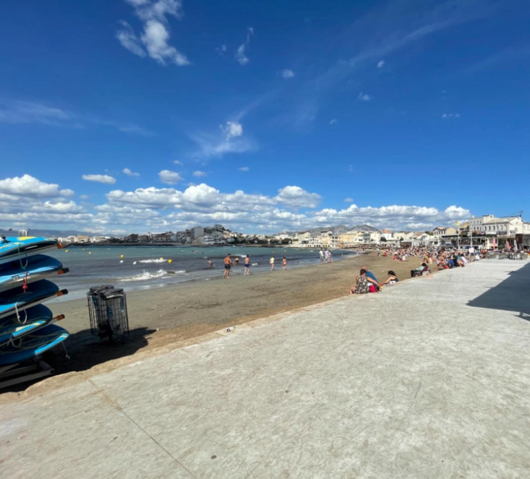 Appartement Le Vrai Cabanon de la Plage Clim-Wifi-Netflix à Marseille Extérieur photo